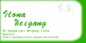 ilona weigang business card